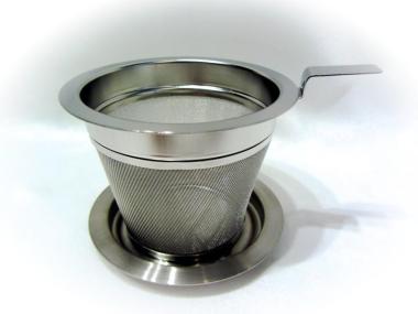 Edelstahl Filter mit Abtropfschale