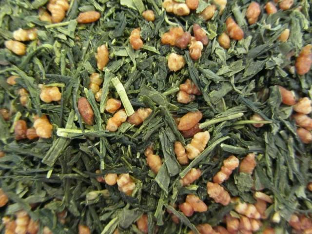Genmaicha | Grüner Tee mit Reis | geröstet | Vollkorn Tee