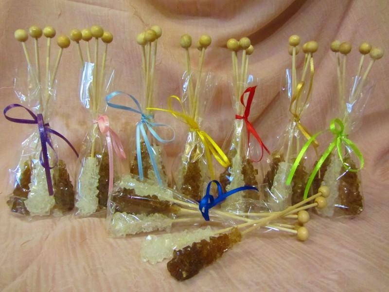 Kandis Stäbchen 4 Stück (2x weiss & 2x braun)