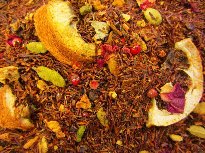 Winterwärme Rotbuch (Rooibos) Weihnachts Tee mit Limone
