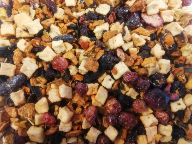 Beeren-Mandel-Crumble