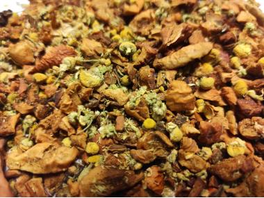 Zimtapfel mit Kamille